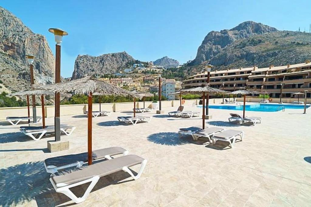 Pueblo Mascarat Con Vista Al Mar Leilighet Altea la Vieja Eksteriør bilde